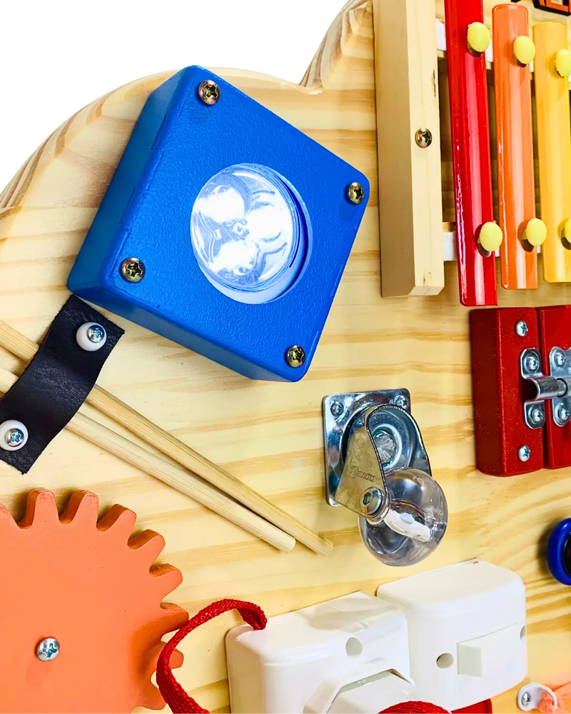 Painel Sensorial Educativo Montessori Nuvem + Brinde Exclusivo Hoje!