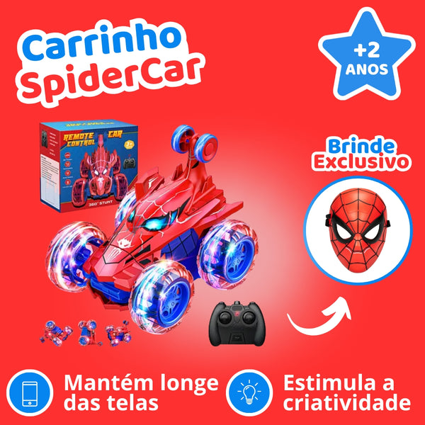 Carrinho de Controle Remoto SpiderCar + Máscara de Brinde!