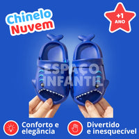 Chinelo Nuvem Infantil Tubarão