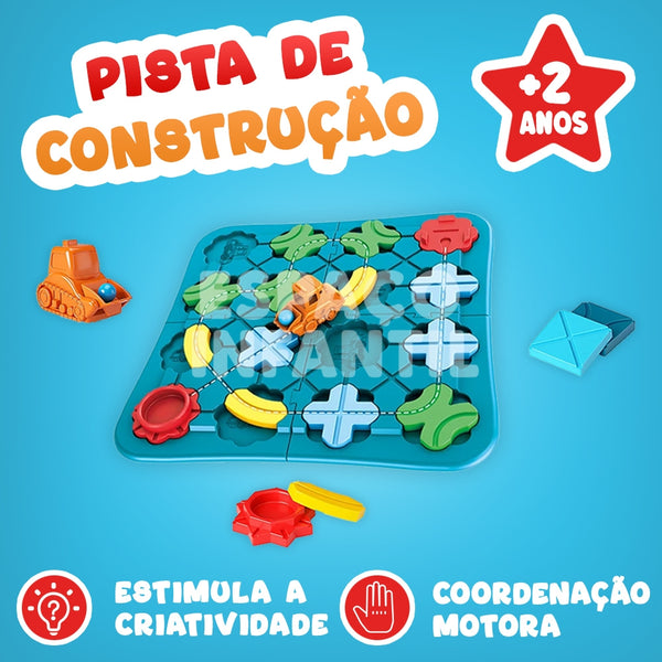 Jogo Montessori de Desafios Lógicos com Carrinho - SmartPlay