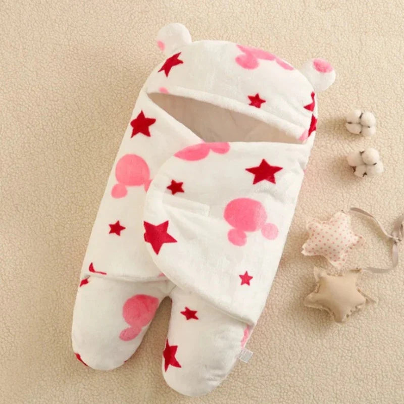 Saco de Dormir do Bebê Ursinho Estampado e Acolchoado