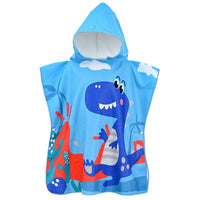 Poncho Infantil Atoalhado Praia com Capuz Menino