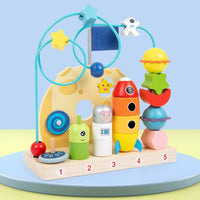 Labirinto Aramado Aventura Espacial Brinquedo Educativo de Madeira